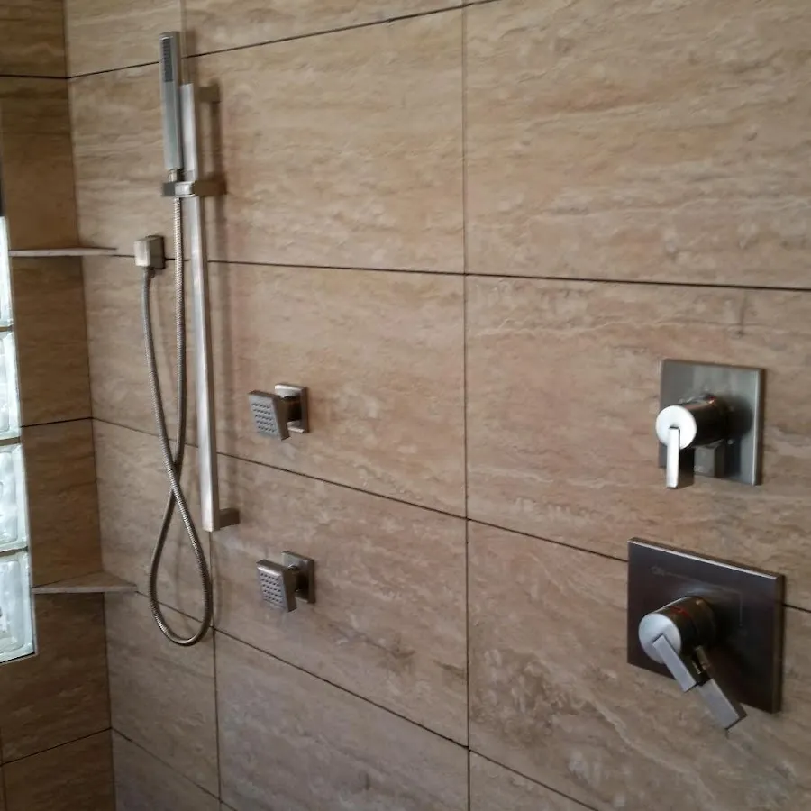 Shower fixture installation for Water Heater Replacement in Little Chute